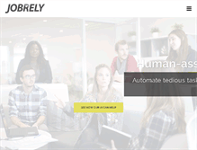 Tablet Screenshot of jobrely.com